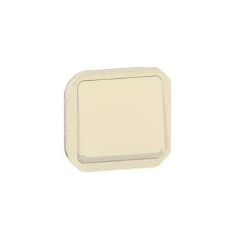 Poussoir NO NF Lumineux Plexo Composable Sable Legrand LEG069826L