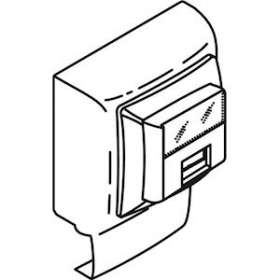 Prise RJ45 saillie Keva - Cat.5e FTP-Pour moulures Keva hauteur 20mm-Blanc Artic|Planet wattohm-PLW11966