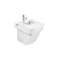 hall bidet sur pied avec siphon et raccord blanc