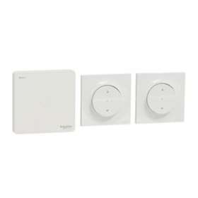 Wiser - Kit volets roulants- 2 inter VR odace + passerelle + 2 Plaq styl blc 1P|Schneider Electric-SCHCCTFR5202