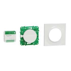 Kit Odace SFSP actionneur micro + Interrupteur + plaque style blanc|Schneider Electric-SCHS520192K