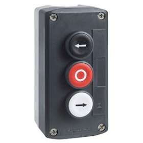 Harmony boite - 3 boutons poussoirs D22 - blanc /rouge /noir|Schneider Electric-SCHXALD334