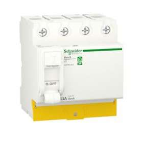 Resi9 - interrupteur différentiel - 4P - 63A - 30mA - Type AC - peignable|Schneider Electric-SCHR9PRC463