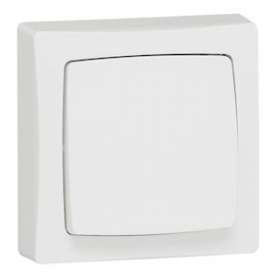 Poussoir 6A Appareillage saillie complet - blanc|Legrand-LEG086006