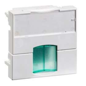 Actassi - support non-adaptable 45x45mm blanc polaire - volet vert|Schneider Electric-SCHVDI88143P