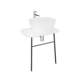 Plural console murale basse pour vasque, Edelweiss, 68,5 cm|Vitra France-GIR62561