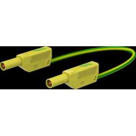 Cordon de mesure de sécurité 4 mm 100 cm vert/jaune|Staubli-TTT28012510020