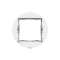 Support Optima pour appareillage 45x45 blanc