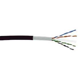 Câble 4 paires CAT6 U/UTP PVC/PE Noir (touret de 500 m)|Gigamedia-GGMC6U4PPEDT5