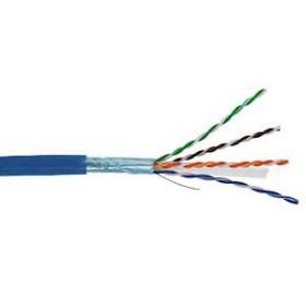 Câble CAT6 4 paires AWG24 F/UTP LSOH Dca, Bleu (touret de 1000 m)|Gigamedia-GGMC6F4PZHTM