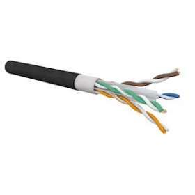 Câble 4 paires CAT6 U/UTP LSZH/PE Noir (touret de 500 m)|Gigamedia-GGMC6U4PHFPET5