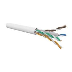 Câble CAT6 4 paires AWG24 E-Slim U/UTP LSOH Dca, Blanc (boîte de 305 m)|Gigamedia-GGMC6UHR4WU3