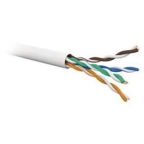 Câble CAT5e 4 paires U/UTP LSOH Eca, Blanc (Couronne de 100 m)|Gigamedia-GGMC5EU4PZHBC1