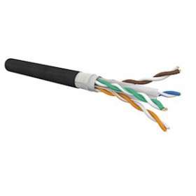 CABLE CAT6 4P UTP AWG23 LSZH/PE WB BLACK 305M|Gigamedia-GGMC6U4PWBPET3