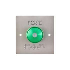 Bouton poussoir de sortie nonf avec led, buzzer et bouton de contact en saillie|Aiphone-AIPBP60LA