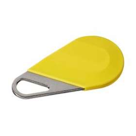 Badge hexact type porte clé jaune|Aiphone-AIPHECV2J