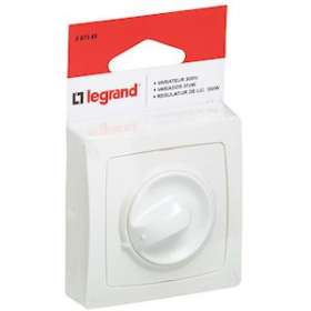 Interrupteur variateur bouton rotatif Appareillage Saillie - Blanc|Legrand-LEG097345