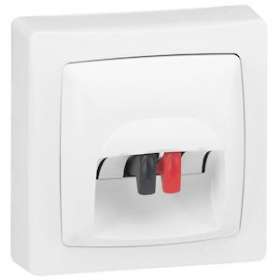 Prise haut-parleur Appareillage saillie complet - blanc|Legrand-LEG086039