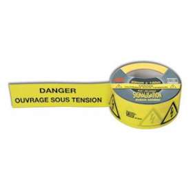 ruban adhesif'danger ouvrage ss tension'|Catu-CATAT-5003