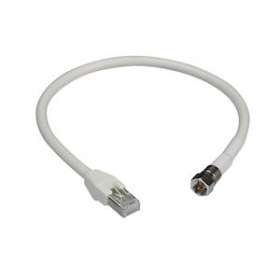 LexCom Home Performance - câble IEC (Tele Type F) vers RJ45 - data 100O - 0,4m|Schneider Electric-SCHVDIR644000