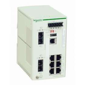 switch Ethernet managé standard - 6 ports cuivre - 2 ports fibre multimode|Schneider Electric-SCHTCSESM083F2CU0