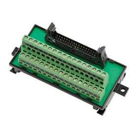 Bornier 34 points, montage rail DIN, connecteur MIL|Omron electronics-OMRXW2R-E34G-C2