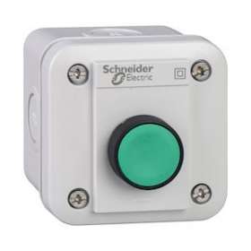 Harmony XALE - boite avec bouton poussoir lumineux vert - 1NO - LED - 230/240V|Schneider Electric-SCHXALE1W1M