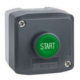 Harmony boite - 1 bouton poussoir vert affleurant D22 - 1F - Start|Schneider Electric-SCHXALD103