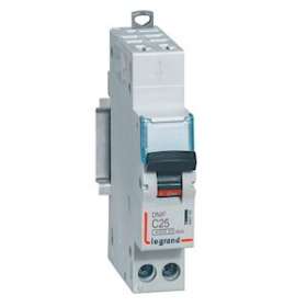 Disjoncteur DNX³ 4500 - auto/vis - U+N 230V~ 25A - 4,5kA - courbe C - 1 module|Legrand-LEG406785