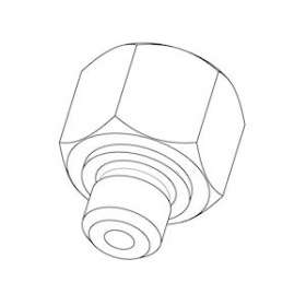 OsiSense XM - adaptateur mâle/femelle G 1/4p G3/8p - pour pressostat XML|Schneider Electric-SCHXMLZL012