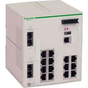 switch Ethernet managé standard - 14 ports cuivre - 2 ports fibre multimode|Schneider Electric-SCHTCSESM163F2CU0