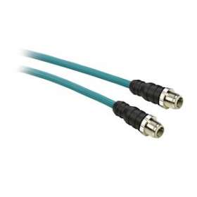 câble Ethernet - cordon droit - IP67 - M12/M12 - 3 m - CE/UL|Schneider Electric-SCHTCSECL1M1M3S2