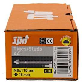 Tiges M8X110 A4|Spit-SPT060222