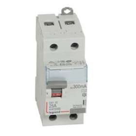 Interrupteur différentiel DX³-ID haut/bas vis - 2P 230V~ 25A typeAC 300mA -2 mod|Legrand-LEG411524