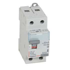 Interrupteur différentiel DX³-ID haut/bas vis - 2P 230V~ 63A typeF 30mA - 2 mod|Legrand-LEG411592