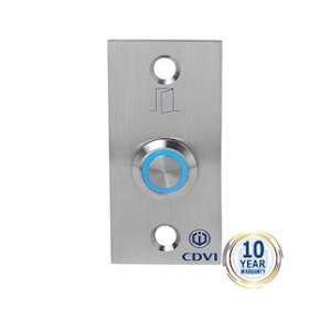 Bouton poussoir NONF éclairé + plaque porte inox|CDVI-CDABPNONFE