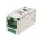 Mini-Com Keyed Module, Cat 6A, Shielded,