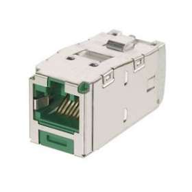 Mini-Com Keyed Module, Cat 6A, Shielded,|-PUICJSK6X88TGGR