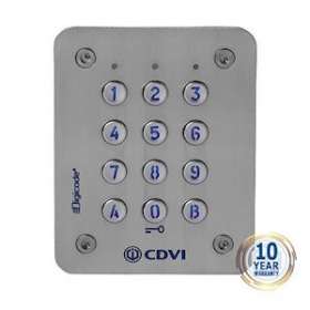 Clavier codé Digicode inox encastré -lumineux 3 relais l|CDVI-CDACAASE