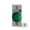 Bouton poussoir encastré NONF Choc - Vert - Précâblé - PP inox - lumineux buzzer