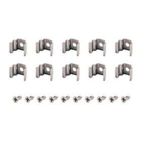 DELF D, clips de montage, inox, 10 pièces|SLV-DC5631522