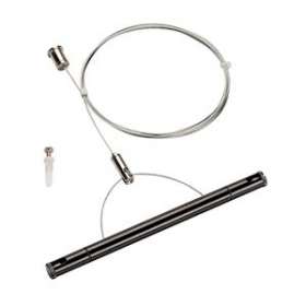 TENSEO, kit de suspension, intérieur, 2m, noir, pour câble tendu T.B.T|SLV-DC51002697