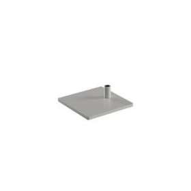 socle de table TF argenté carré pour PARAMI|Waldmann-WAE190209019-00643897