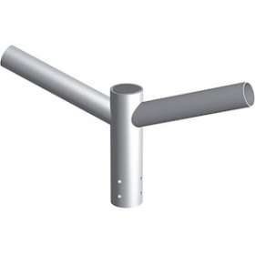 Double crossette KC en aluminium émerisé, 0.50m, 5 degrés pour fût 60 mm|Petitjean-PTJ7507302181