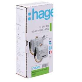 Kit double va et vient KNX radio|Hager-HAGTRK152M