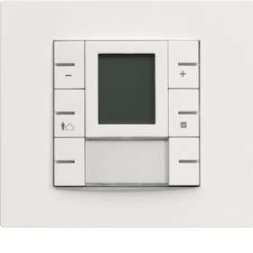 Thermostat KNX multifonctions avec afficheur blanc|Hager-HAGTX410