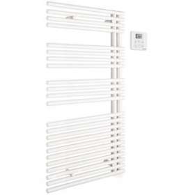 Cala Asymétrique EL droite, cde RF, Blanc RAL 9016, 500W, H 1186 mm / L 496 mm|Acova-ACATLNR05050GF