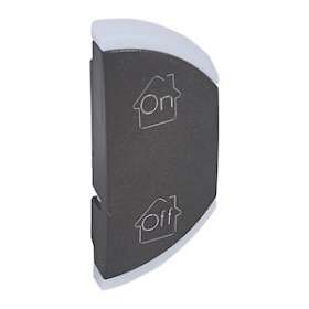 Enjoliveur simple Céliane marquages GEN, ON et OFF montage droite - graphite|Legrand-LEG064856