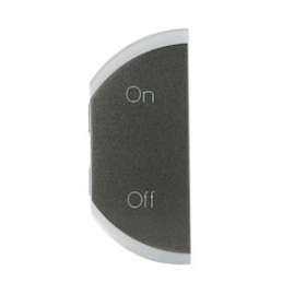 Enjoliveur simple Céliane marquage ON et OFF montage gauche - graphite|Legrand-LEG064880