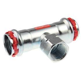 VSH SudoPress Carbone Té mixte fileté FFF 15xRp1/2x15|Aalberts Integrated Piping Systems BV-IPH6561161